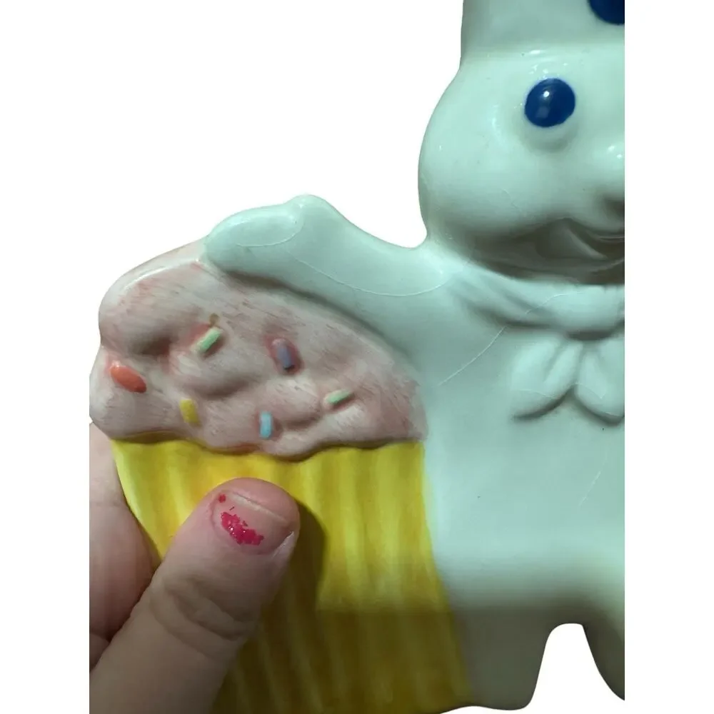 Pillsbury Doughboy Funfetti 2001 Spoon Rest 7” Ceramic